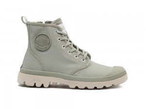 Abbey Stone Green Men Palladium PAMPA LITE+ HI PARIS High Tops Shoes USA | QYC-520138