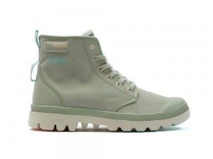 Abbey Stone Green Men Palladium PAMPA LITE+ HI High Tops Shoes USA | FNW-439062