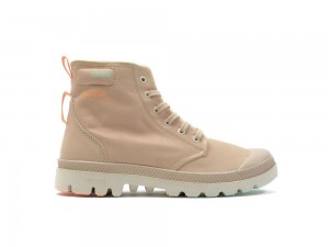 Beige Tan Men Palladium PAMPA LITE+ HI High Tops Shoes USA | LWP-985736