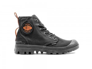 Black Kids' Palladium PAMPA HI SUPPLY RS High Top Boots USA | LOM-827356