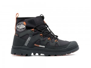 Black Kids' Palladium PAMPA LITE+ XPLOR WP+ High Top Boots USA | PWT-791362