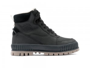 Black Men Palladium PALLASHOCK WARM WP High Tops Shoes USA | IZE-175690