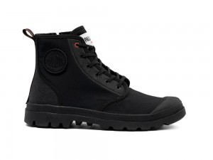 Black Men Palladium PAMPA LITE+ HI PARIS High Tops Shoes USA | QMG-947682