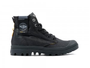 Black Men Palladium PAMPA SURPLUS High Tops Shoes USA | JTL-903278