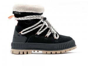 Black Women Palladium PALLASHOCK HIVER High Tops Shoes USA | KZS-835064