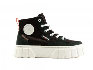 Black Women Palladium PALLATOWER HI High Top Boots USA | LID-310972