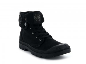 Black / Black Men Palladium BAGGY High Top Boots USA | OWE-516792