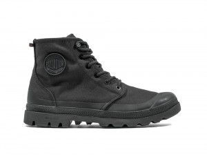 Black / Black Men Palladium PAMPA RCYL LT+WP+ZIP High Top Boots USA | CTU-189327