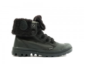 Black / Black Women Palladium BAGGY NUBUCK WL High Tops Shoes USA | RCD-249180