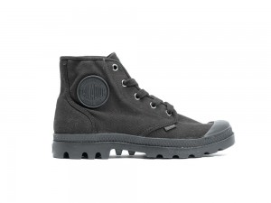 Black / Black Women Palladium PAMPA HI High Tops Shoes USA | PJR-130482