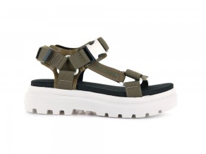 Butternut Green Women Palladium PALLACRUISE STRAP Sandals USA | JVO-048536