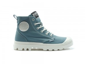 City Blue Men Palladium PAMPA BLANC High Tops Shoes USA | XIE-367150