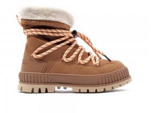 Dear Brown Women Palladium PALLASHOCK HIVER High Tops Shoes USA | HEM-850729