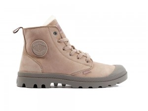 Dune Grey Men Palladium PAMPA HI ZIP WL High Tops Shoes USA | IJG-701984