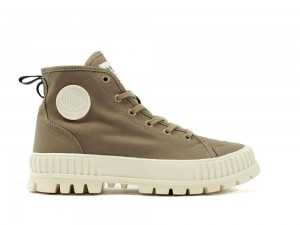 Dusky Green Men Palladium PALLASHOCK ORGANIC 2 High Top Boots USA | XAY-410872