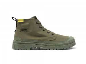 Dusky Green Men Palladium SP20 HI TECH High Tops Shoes USA | HDQ-930617