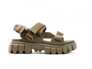 Dusky Green Women Palladium REVOLT SANDAL MONO Sandals USA | RJG-218597