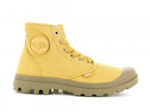 Honey Gold Women Palladium PAMPA HI High Top Boots USA | FOL-673410