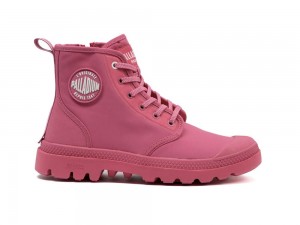 Hot Pink Men Palladium PAMPA LITE+ HI PARIS High Tops Shoes USA | WTU-170642