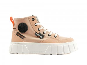 Nude Dust Pink Women Palladium PALLATOWER HI High Top Boots USA | TCK-613540