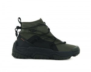 Olive Night Men Palladium OFF-GRID HI ZIP WATERPROOF + Sneakers USA | BPF-763901