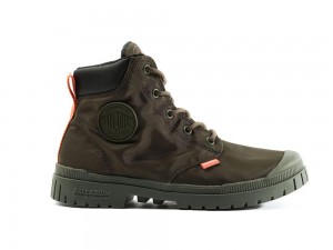 Olive Night Men Palladium PAMPA SP20 CUFF WP+ High Tops Shoes USA | PMT-182467