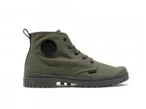 Olive Night Men Palladium PAMPA SP20 HI CANVAS High Tops Shoes USA | BTH-694318