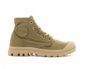 Olive Women Palladium PAMPA HI High Top Boots USA | TAS-863497