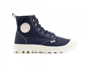 Ombre Blue Women Palladium PAMPA BLANC High Tops Shoes USA | CHP-913582