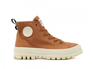 Peru Archive Brown Kids' Palladium PALLASHOCK ORGANIC 2 High Top Boots USA | QLD-861053