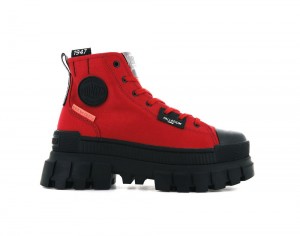 Red Salsa Women Palladium REVOLT HI TX High Top Boots USA | EIC-963215