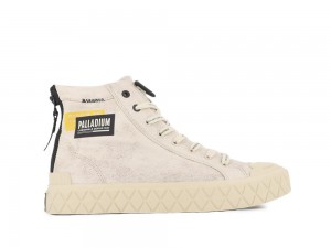 Sahara Beige Men Palladium PALLA ACE SURPLUS High Tops Shoes USA | BXD-578914