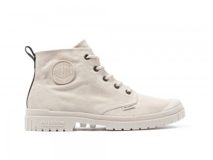 Sahara Beige Men Palladium PAMPA SP20 HI WAX High Tops Shoes USA | EWP-028971