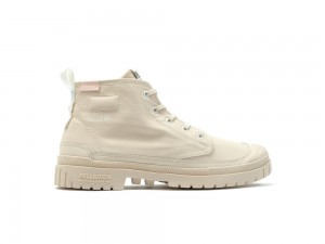 Sand Beige Men Palladium SP20 HI TECH High Tops Shoes USA | FWU-097382