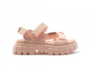 Sandy Peach Coral Women Palladium REVOLT SANDAL MONO Sandals USA | BSI-387529