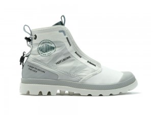 Star White Kids' Palladium PAMPA TRAVEL LITE RS High Top Boots USA | HKC-250946