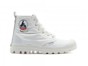 Star White Men Palladium PAMPA HI DARE RHONA High Tops Shoes USA | SUP-896740