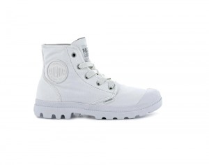 Star White Women Palladium PAMPA HI High Tops Shoes USA | TMZ-705891