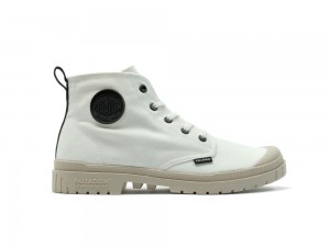 Star White / Birch Men Palladium PAMPA SP20 HI CANVAS High Tops Shoes USA | NWR-692048