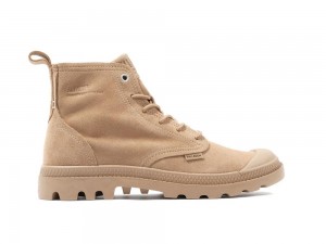 Tan Coral Men Palladium PAMPA HI SKIN High Tops Shoes USA | YFM-754620