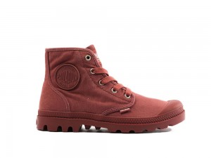 Wax Red Women Palladium PAMPA HI High Top Boots USA | ACM-284350