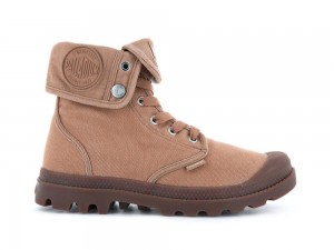 Woodlin Brown Men Palladium BAGGY High Top Boots USA | AVG-601439