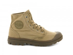 Woodlin Brown Men Palladium PAMPA HI High Tops Shoes USA | FAK-729548