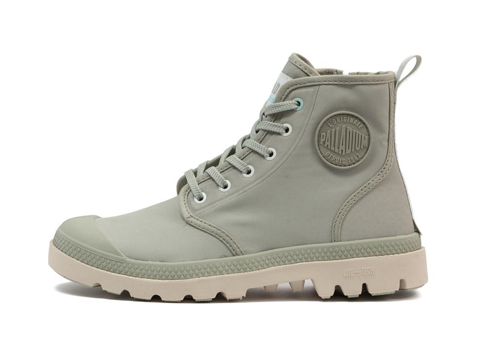 Abbey Stone Green Men Palladium PAMPA LITE+ HI PARIS High Tops Shoes  USA |  QYC-520138