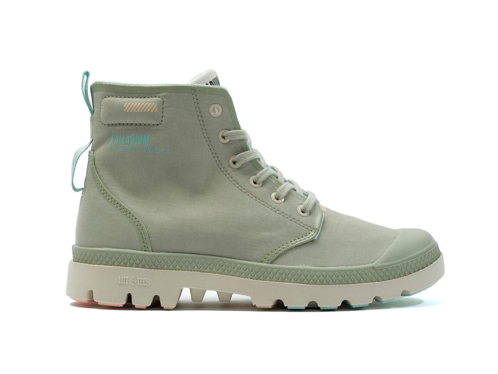 Abbey Stone Green Men Palladium PAMPA LITE+ HI High Tops Shoes  USA |  FNW-439062