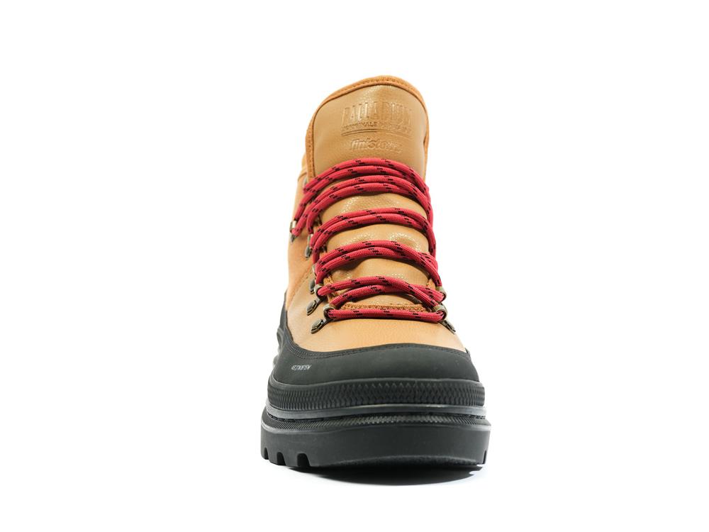 Apple Cinammon Brown Men Palladium PALLATROOPER HIKER WP+ X FINISTERRE High Tops Shoes  USA |  PEK-083764