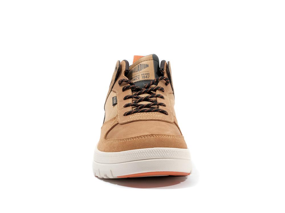 Apple Cinnamon Brown Men Palladium PALLAFLEX LO MIX Low Tops Shoes  USA |  QIN-864971