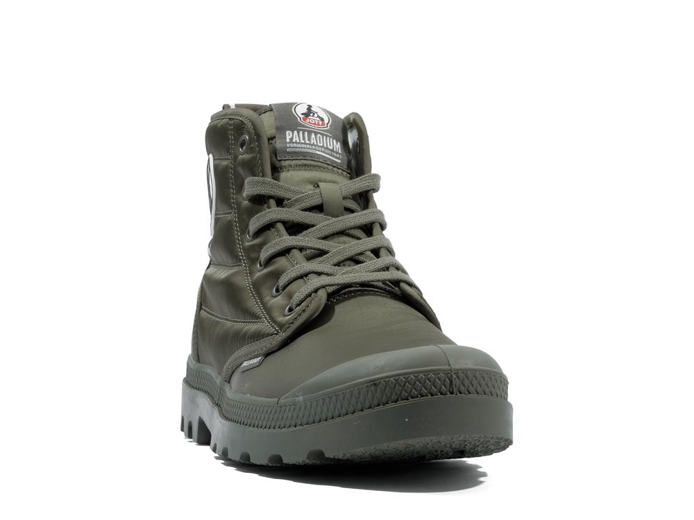 Army Green Men Palladium PAMPA HI DARE RHONA High Tops Shoes  USA |  UMP-670541