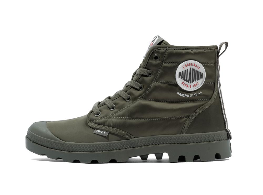 Army Green Men Palladium PAMPA HI DARE RHONA High Tops Shoes  USA |  UMP-670541