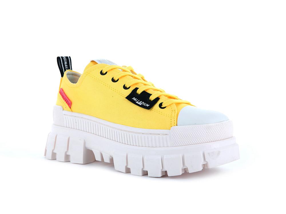 Aurora Yellow Women Palladium REVOLT LO TX Low Tops Sneakers  USA |  PLI-542137